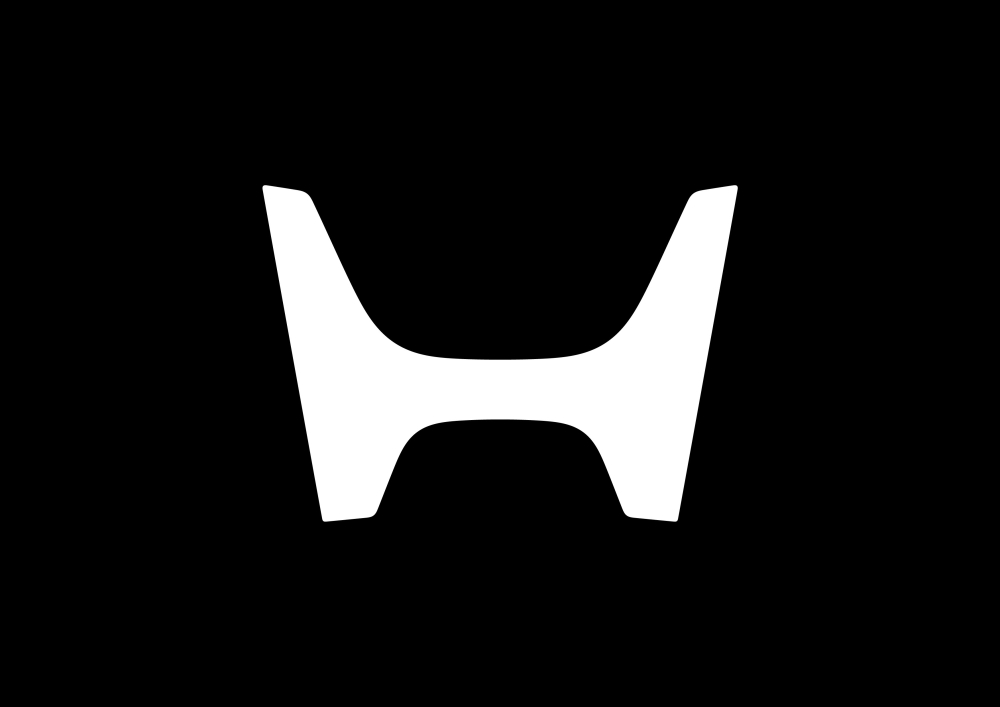 New H mark that represents Honda automobile business