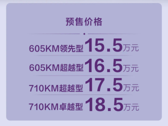 15.5万元起！宋Utrla EV预售