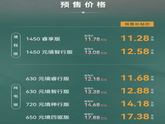 新款极狐阿尔法S5预售！限时补贴11.28万元起