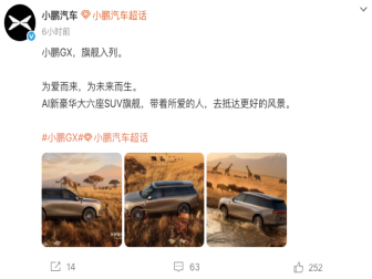 旗舰级大六座SUV！小鹏GX官图发布